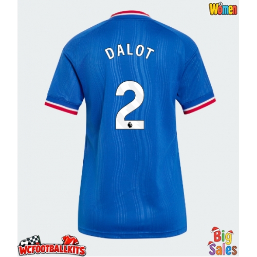 Manchester United Diogo Dalot #2 Replica Away Stadium Shirt for Women 2026-27 Short Sleeve